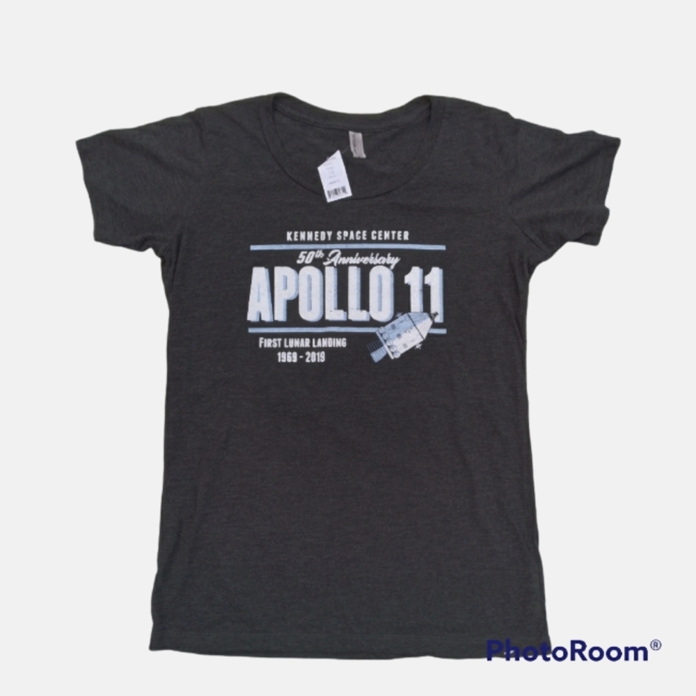 Kennedy Space Center 50th Anniversary Apollo 11 Size Large Black           (A34)